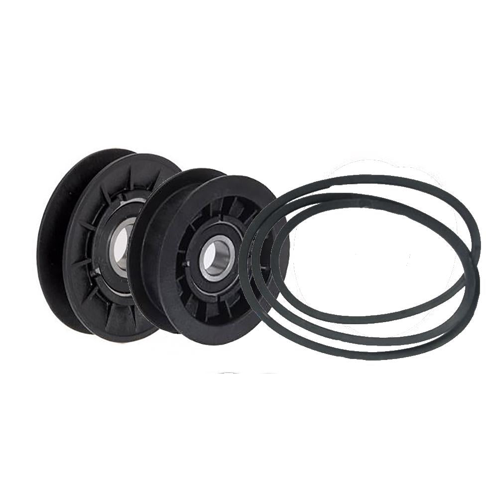 Idler Pulley Transmission Belt Kit Fits John Deere LA155 LA165