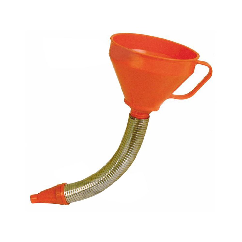 Seachoice Orange Plastic Funnel With Long Flexible Spout – Perfect For Boats And Marine Use