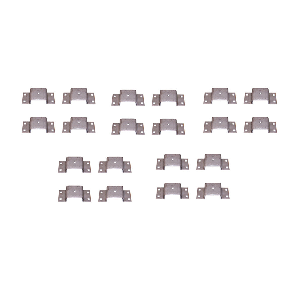 2 BOLT ON ALUMINUM STAKE TRAILER POCKETS 9 Ga