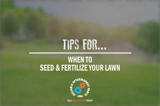 When to Seed/Plant and Fertilizer Your Lawn