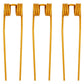 (3) Double Teeth Tedder Tines 15.375" Tines x 3.50" Gap x 2.75" Coil