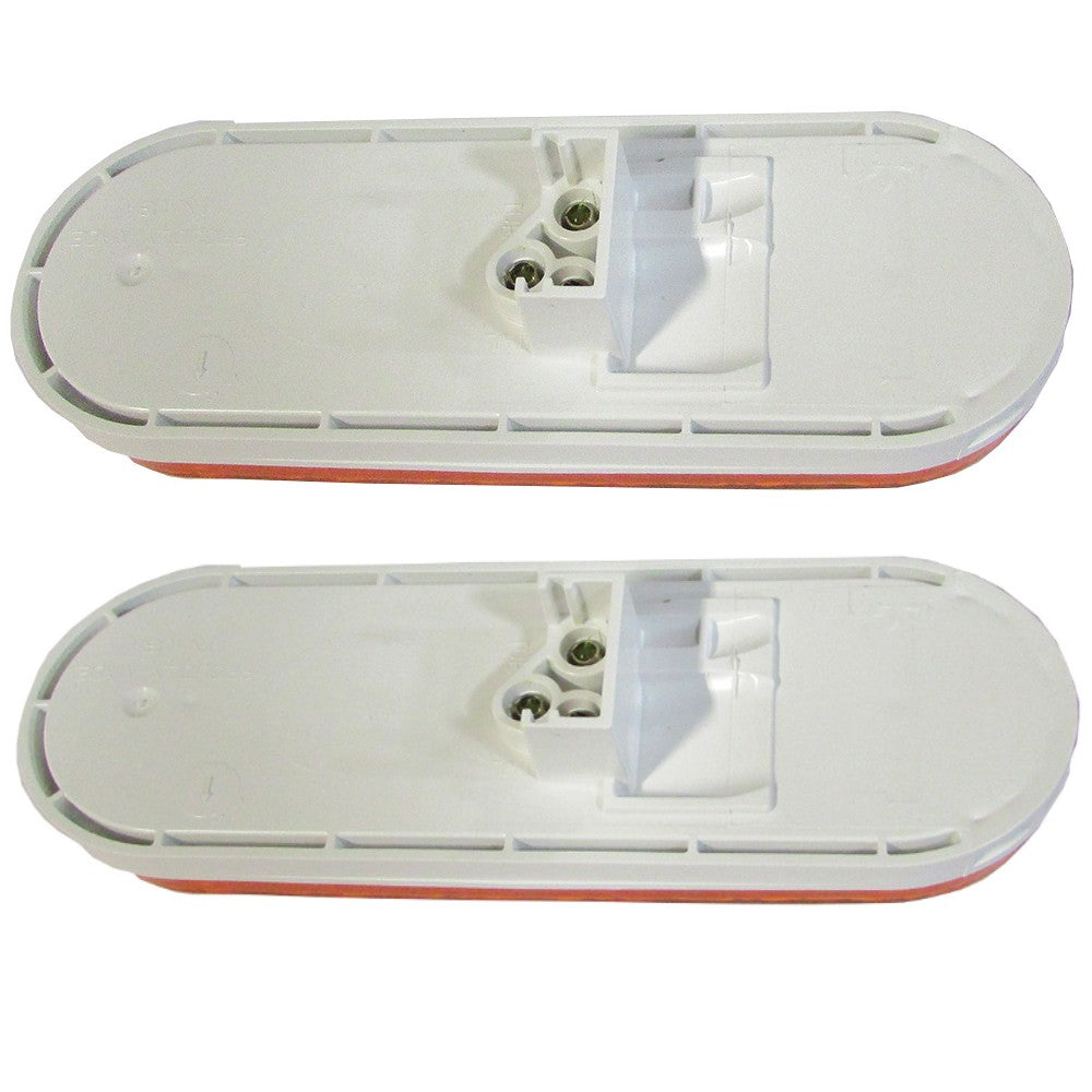 Qty 2: 6" Oval Orange LED Light Fits Freightliner Replaces 1-019-03-300