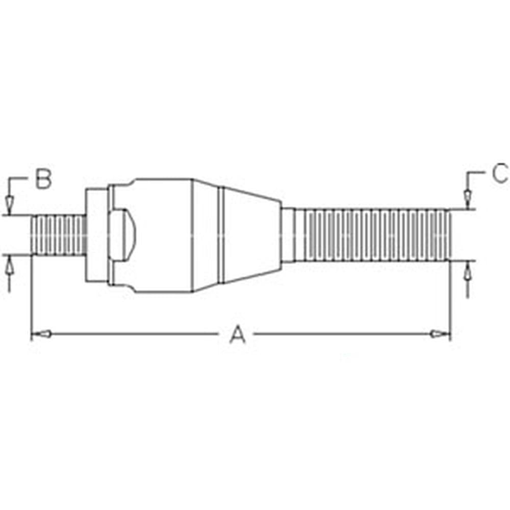 WN-04383056-PEX Power Steering, Cylinder, End Fits Deutz AGROPRIMA 4.31