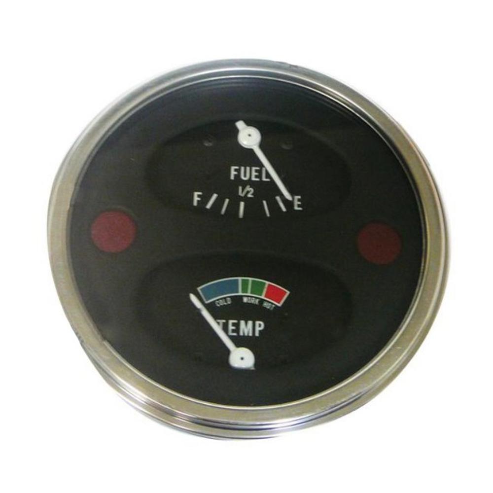 Negative Ground Instrument Fuel & Temp Gauge 101340A fits Oliver 550 770 880
