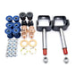 Club Car DS Golf Cart Front End Repair Kit, Bushings, Clevis, King Pins - Fits 1