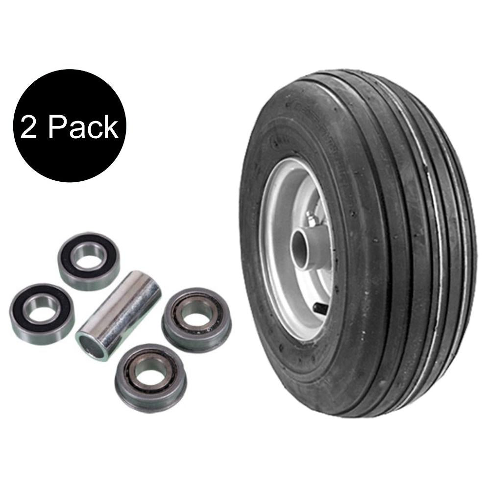 2 pk Wheel Assembly w/ Bearings fits Dixie Chopper 1999-Later 10202 97166 10205