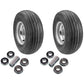 2 pk. 13X650X6 4PLY Wheel Assembly 10202 97166 Silver (#D65) fits Dixie Chopper