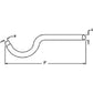 102079A Exhaust Pipe For White Oliver Tractor Super 55 550 2-44