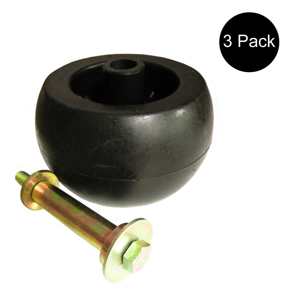 (3) Anti Scalp Deck Wheel Roller w/ Hardware Fits Exmark Mower 103-7263 103-3168
