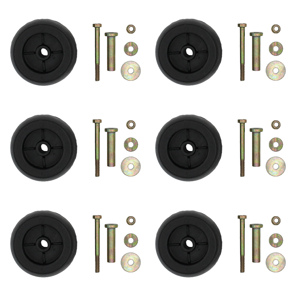 6 Replacement Deck Wheel + Kit Fits Exmark 103-3168 103-4051 1-603299