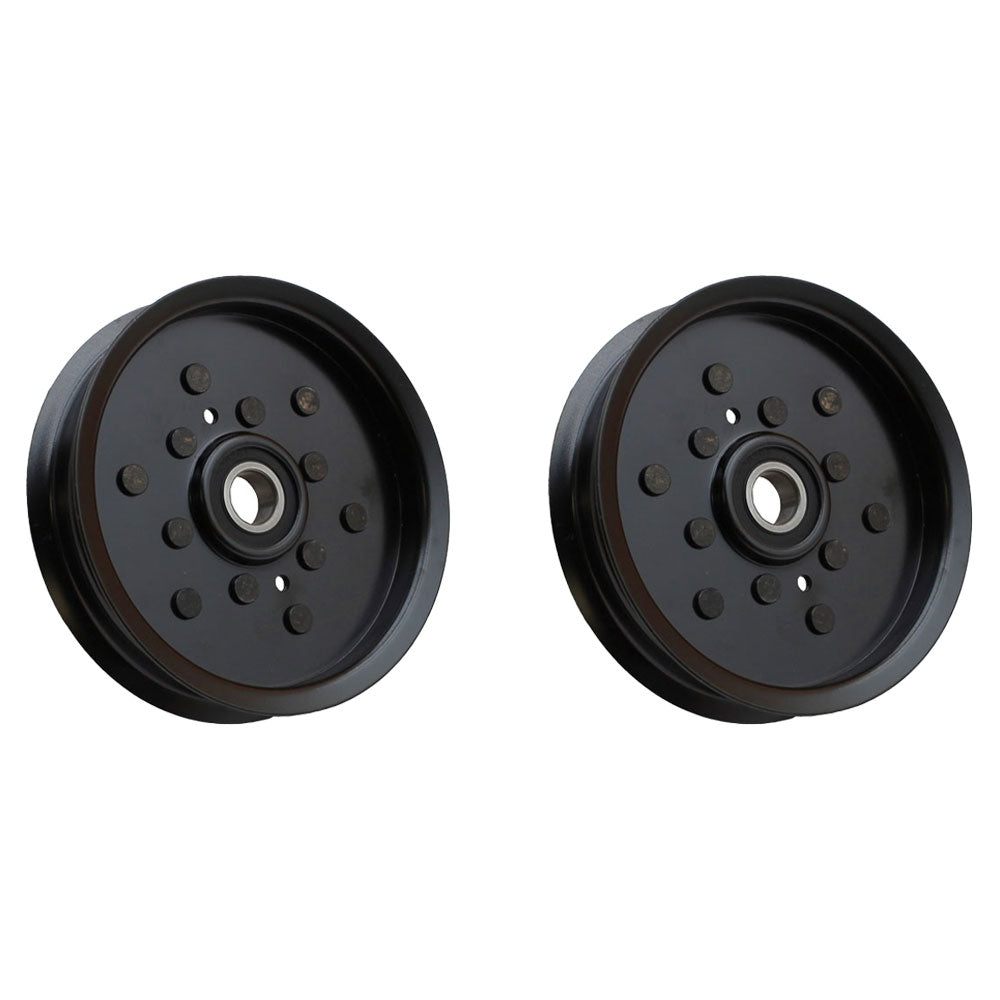 QTY 2: Flat Idler Pulleys Fits Toro Replaces 1-613098