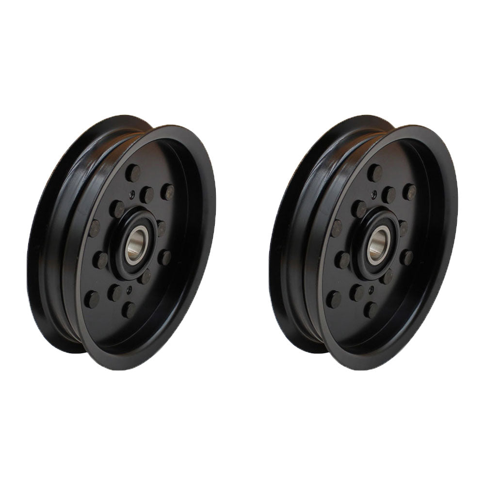 QTY 2: Flat Idler Pulleys Fits Exmark Replaces 1-613098