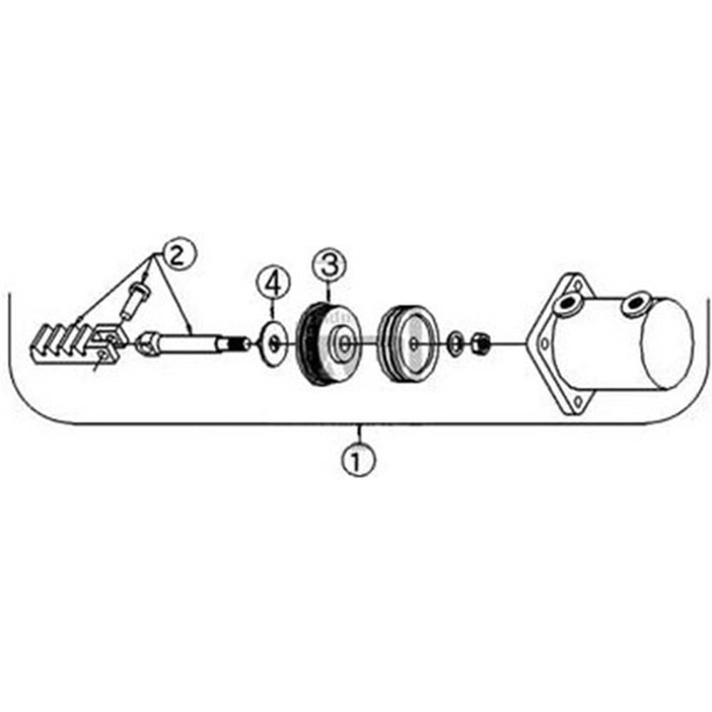 Power Steering Cylinder Kit Fits 135 2135 35 TURF 35 UTILITY TO35 A-1041940M91