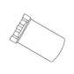 Hydraulic Filter Assembly 25 Micron Fits Massey Ferguson 1042326M91