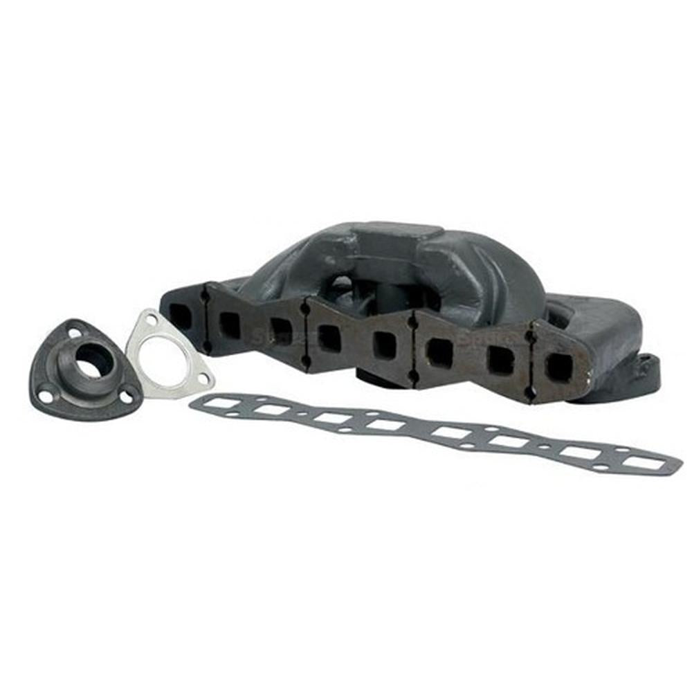 Manifold with Flange & Gasket Set Fits Massey Ferguson Replaces 1750045M1