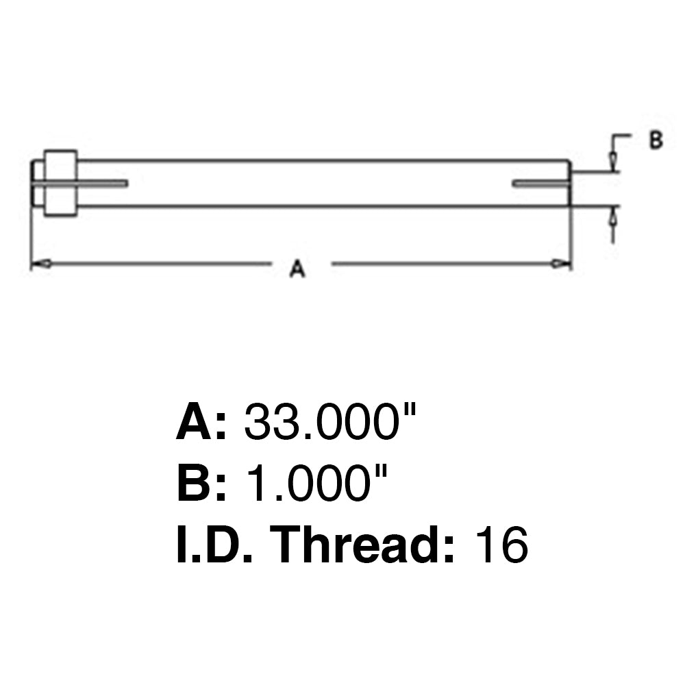 1048271M1 Tie Rod Tube Fits Massey Ferguson Tractors 20C 230 245