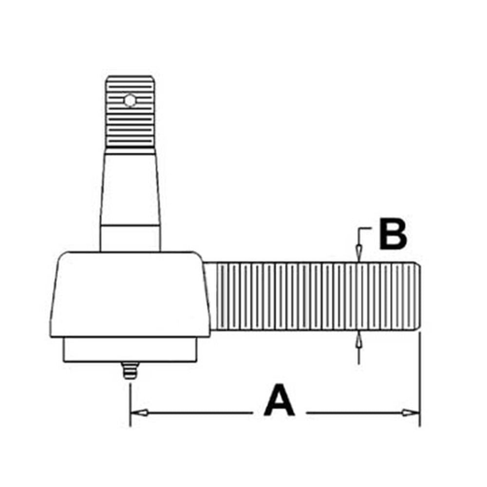 Tractor Tie Rod End, for Right Hand Fits Massey Ferguson 245, 230