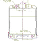 Radiator Fits Case/International Harvester Replaces 1082414R91