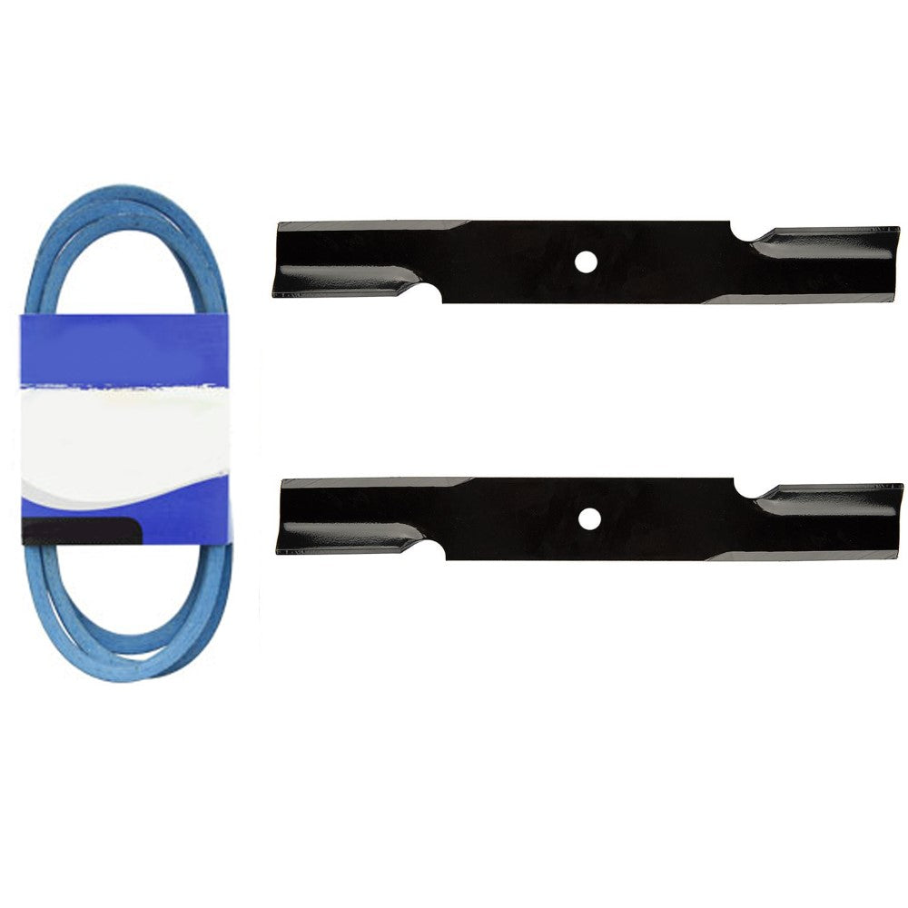 Blades & Belt Set for 36" Decks Fits Worldlawn Replaces 363291