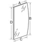 109131C2 LH Lower Windshield Glass Fits Case-IH Tractor 1086 886 Hydro 186 1486