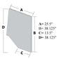 Glass 109584C2 Fits Case 1086 1486 1586 3088 3288 3388 3488 3588 3688 3788