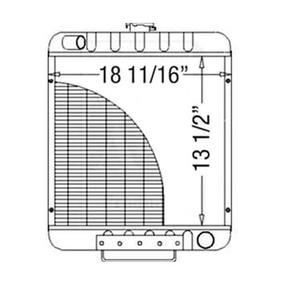 109612A2 Radiator Fits Case-IH 1825 1825B