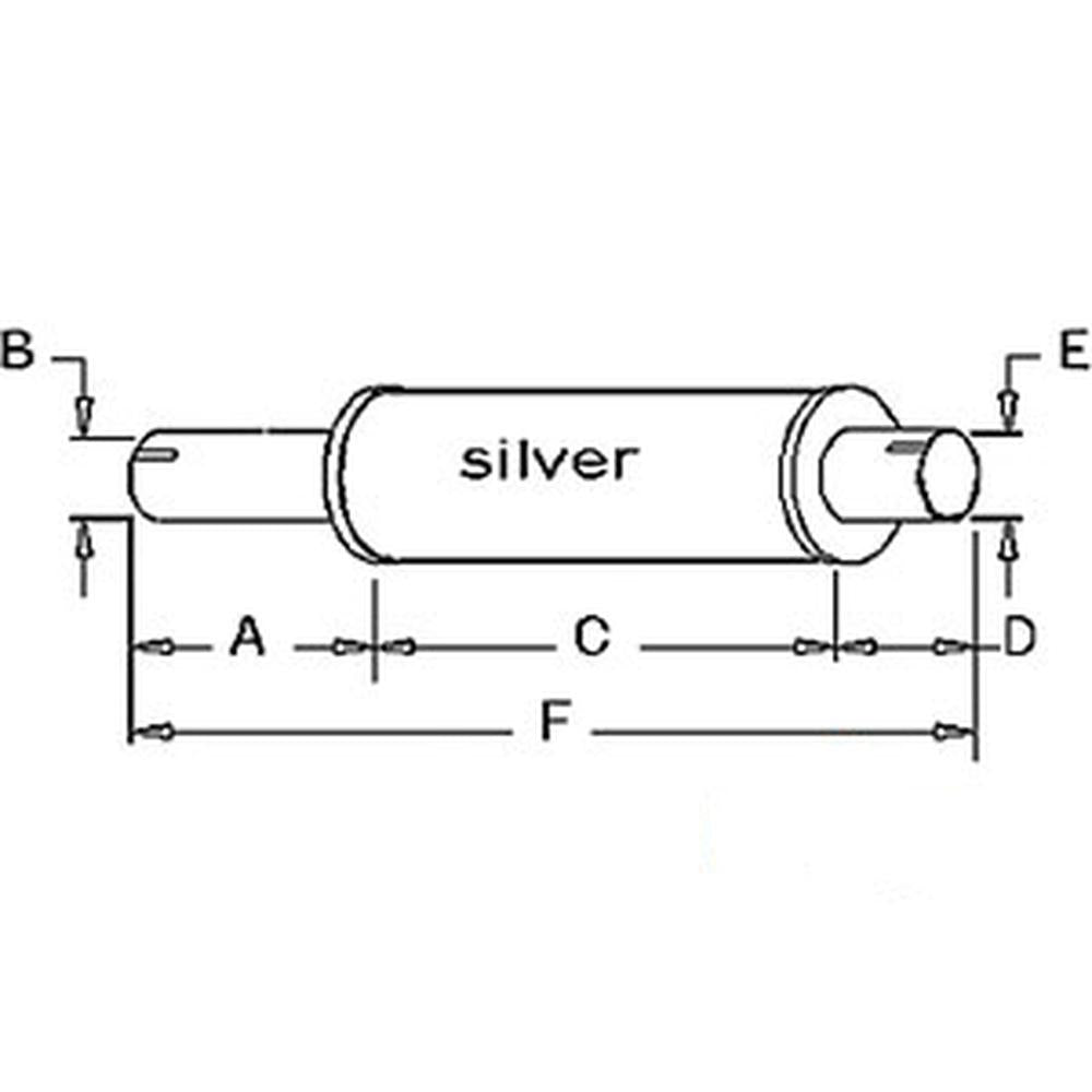 Muffler Fits M602 M604 M670 10A15416 10A15416-A 10A16033 10A23891