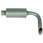 MMS021 Muffler (horizontal round body) Fits Minneapolis Moline
