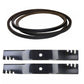 Blade & Belt Kit Fits Bolens Replaces 742-0616 Made with Aramid