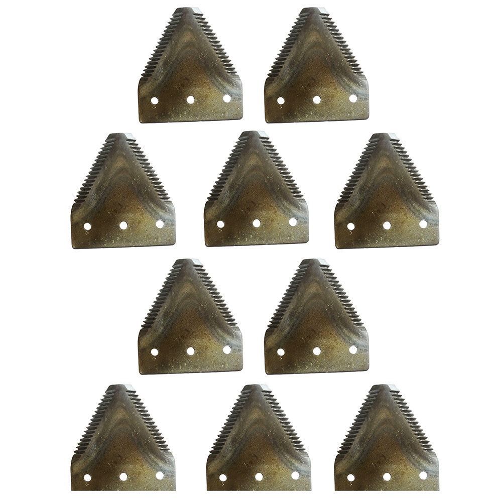 112074A1 Pack of Ten (10) Sickle Sections Fits Case IH Mower 1100 1200 1300
