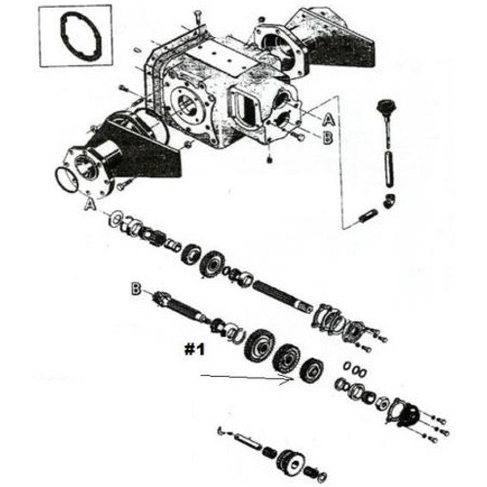 Third Countershaft Gear Fits Case/International Harvester Replaces 11375