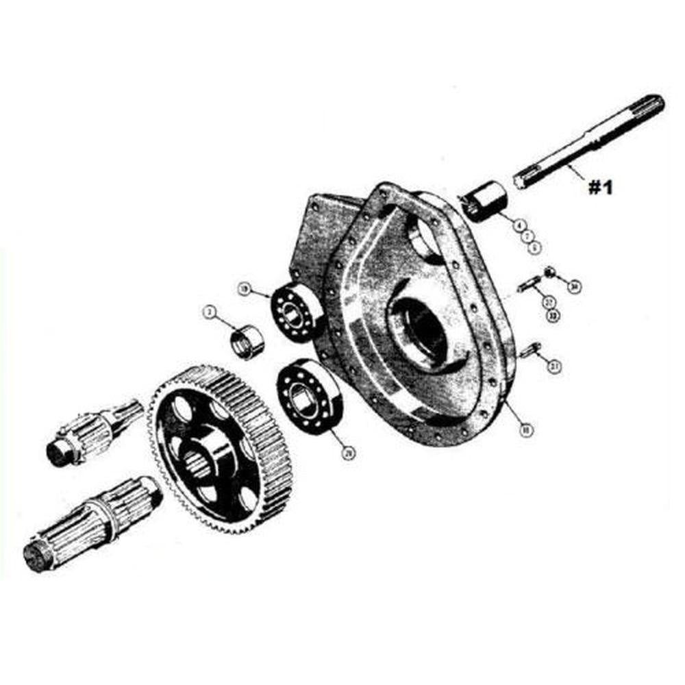 11845 Fits Case Dozer Final Drive Axle Shaft 310B 310C 310D 310F 350 420 420