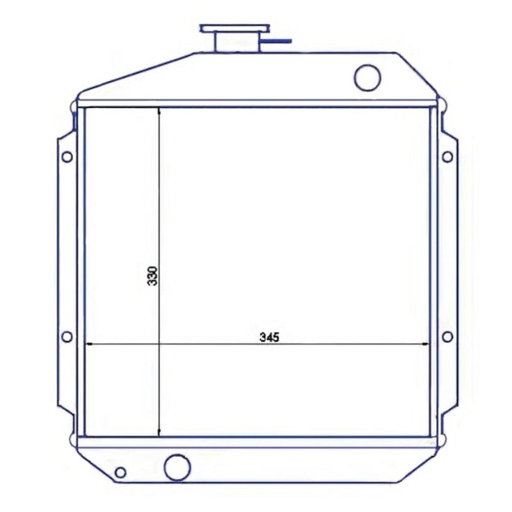 RADIATOR FOR YANMAR S.67728 2610 121150-44500, 1211508-44500