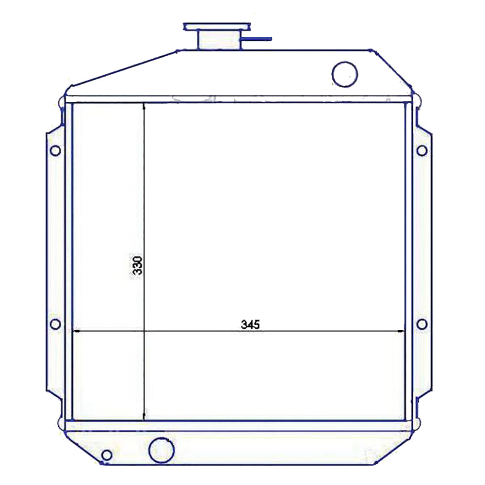 RADIATOR FOR YANMAR S.67728 2610 121150-44500, 1211508-44500
