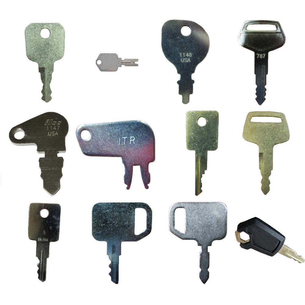 14 Pc. Basic Heavy Equipment Key Set Fits Skytrak Replaces 8223438