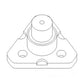 122259A1 New Lower King Pin Fits Case & Fits International Harvester 580L 580M