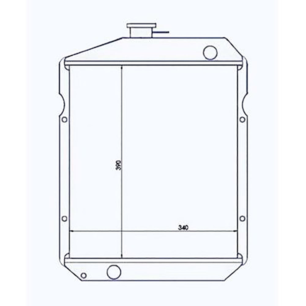 Radiator Fits Yanmar Replaces 122250-44501