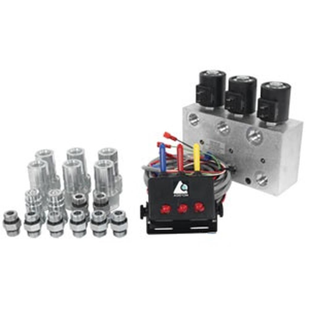 12370 3 Circuit Hydraulic Multiplier 12 VDC w/ Switchbox Control & Couplers