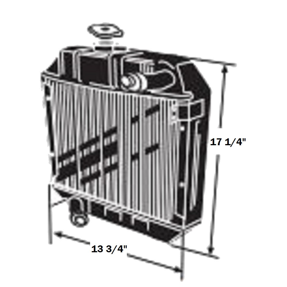 Radiator fits Yanmar YM2210 124768-44500