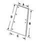 Wing Window Glass 1250436C2 Fits International Tractors 786 886 986 1086 1486