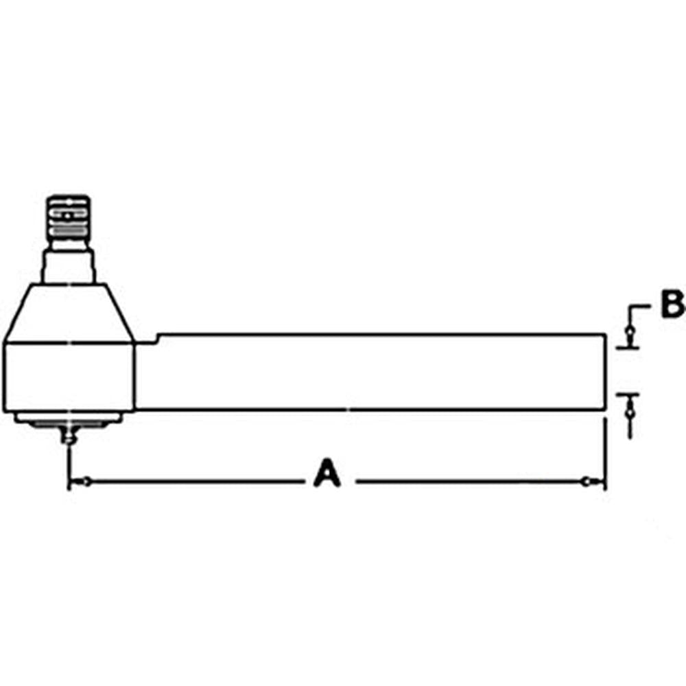 126144A1 Tie Rod, Outer Fits Case 580SK