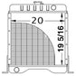 126522A1 Radiator Skid Loader 1838B with Diesel Motor Fits Case