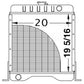 126522A1 New Radiator 126522A1 Fits Case/IH Skid Steer 1838 Diesel