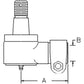 Power Steering Cylinder End 1277261C1 Fits Case IH 7110 7120 7130 8910 8920 8930