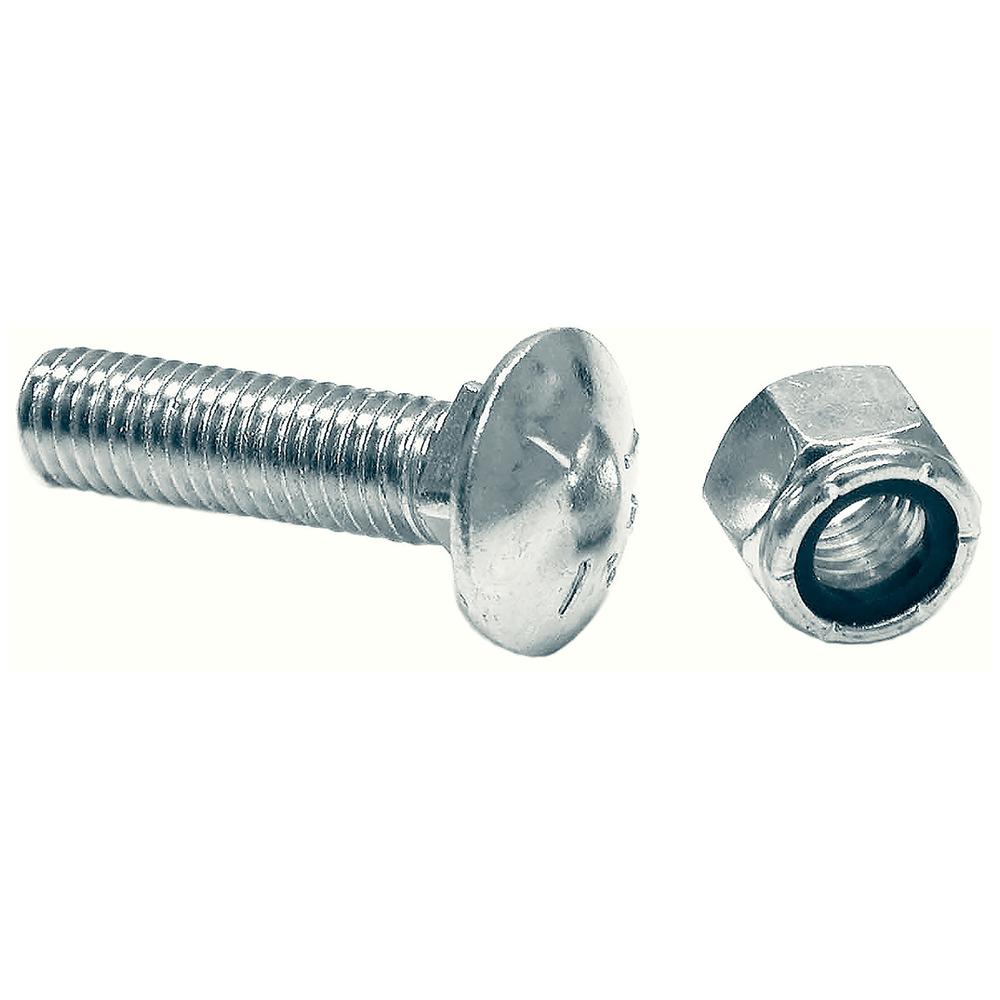 1301350 -CUTTING EDGE 1/2 X2 INCH GRADE 5 CARRIAGE BOLT WITH LOCKNUT - SET OF 9