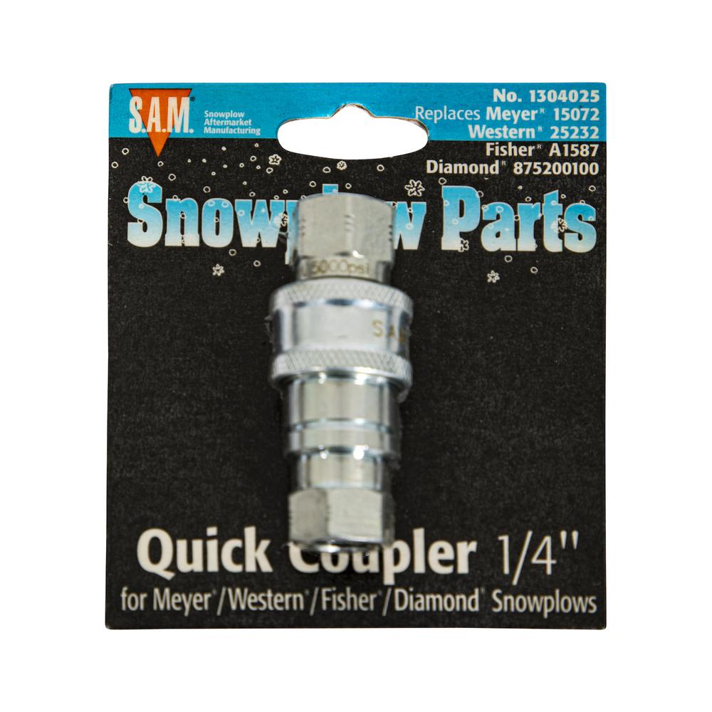 1304021 -1/4 INCH NPT MALE HOSE COUPLER-REPLACES MEYER #22291