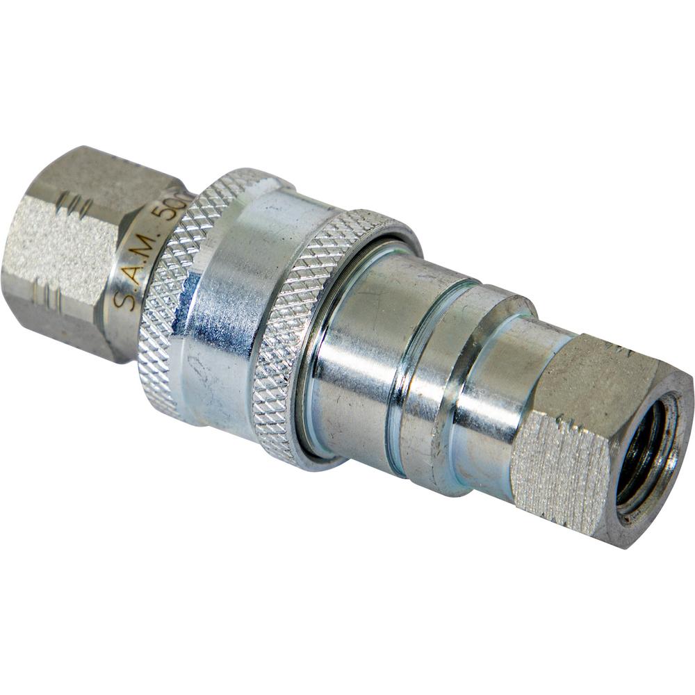 1304029 -FEMALE COUPLER 3/4-16 VALVE BLOCK SIDE-REPLACES MEYER #22294