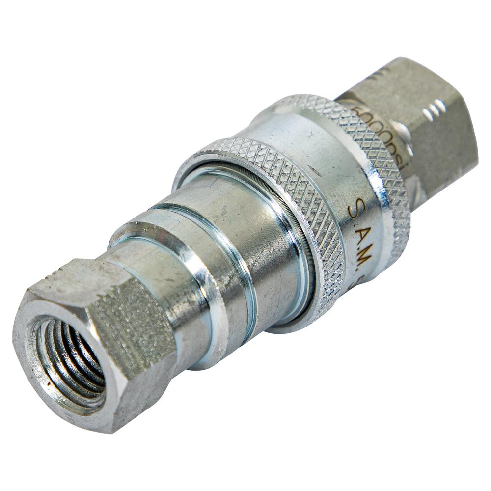 1304029 -FEMALE COUPLER 3/4-16 VALVE BLOCK SIDE-REPLACES MEYER #22294