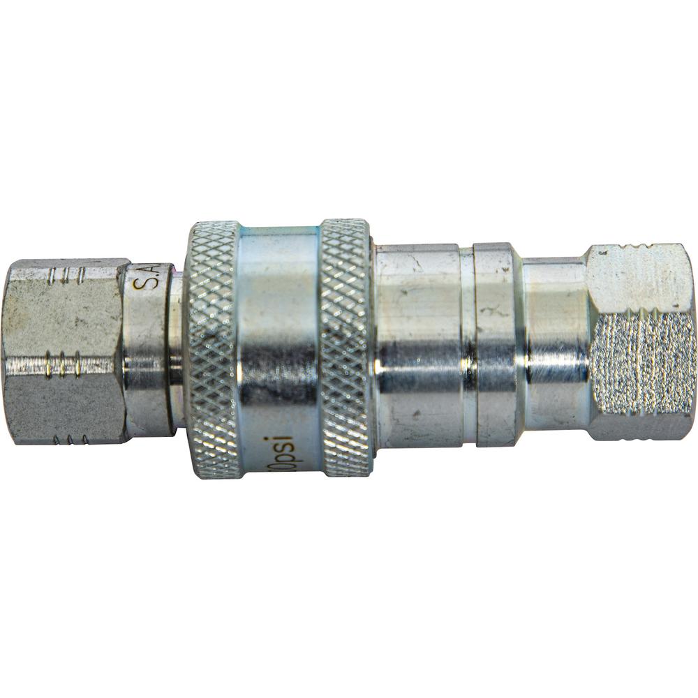 1304326 1/4 IN HYDRAULIC COUPLER SIMILAR TO FISHER OEM: A1587 BULK, 100 PER BOX
