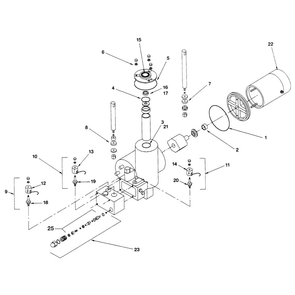 1306186 -Cylinder Cover and Seal Assembly similar to  Meyer OEM: 15194
